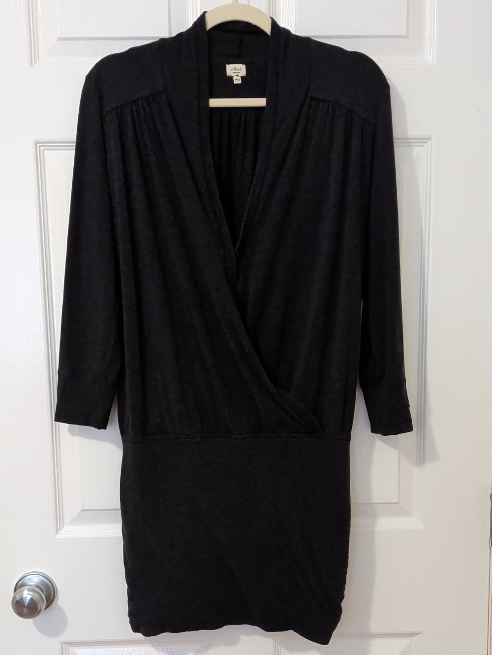 Wilfred Dark Heather Gary Wrap Dress